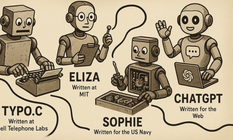 ELIZA, SOPHIE, ChatGPT